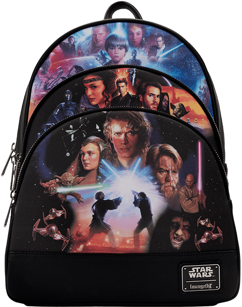 NWOT Loungefly  LIMITED EDITION Star Wars trilogy 100 decade backpack Disney Parks Loungefly Backpack - Disney100 - Star Wars: The  main image 2