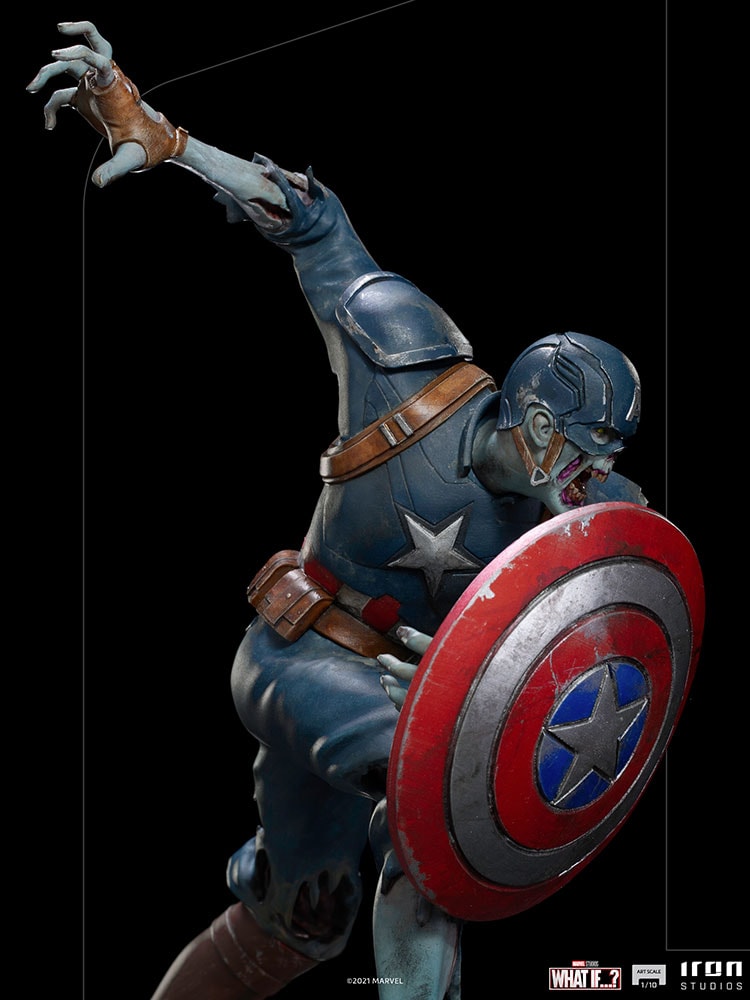 Marvel Zombie Captain America 1:10 Scale Statue - Prototype Shown View 2