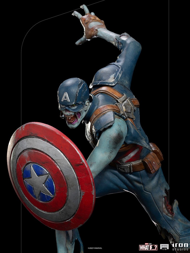 Marvel Zombie Captain America 1:10 Scale Statue - Prototype Shown View 3