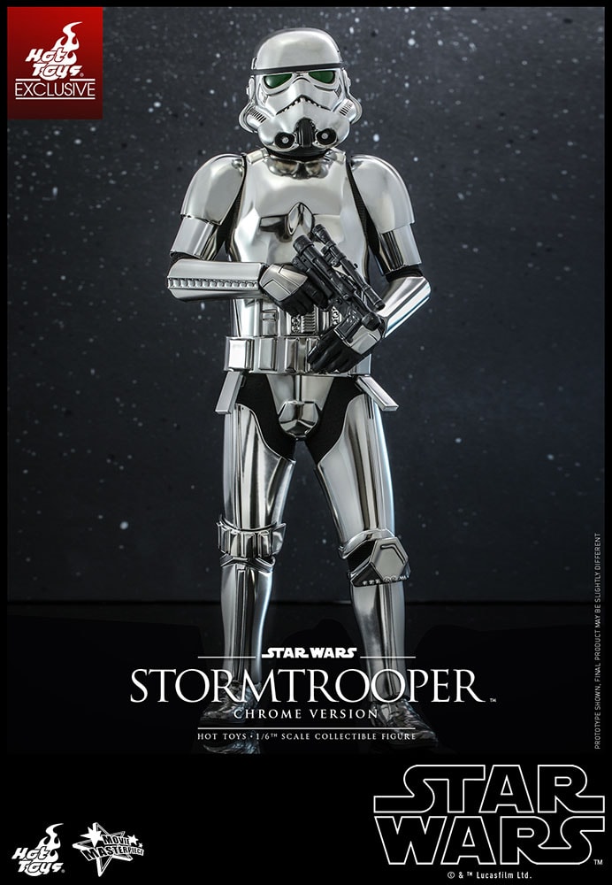 Star Wars Stormtrooper (Chrome Version) Sixth Scale Figure  View 6