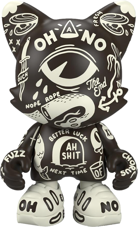 UberJanky Oh-No BlackOut UberJanky Designer Collectible Toy - Prototype Shown View 6