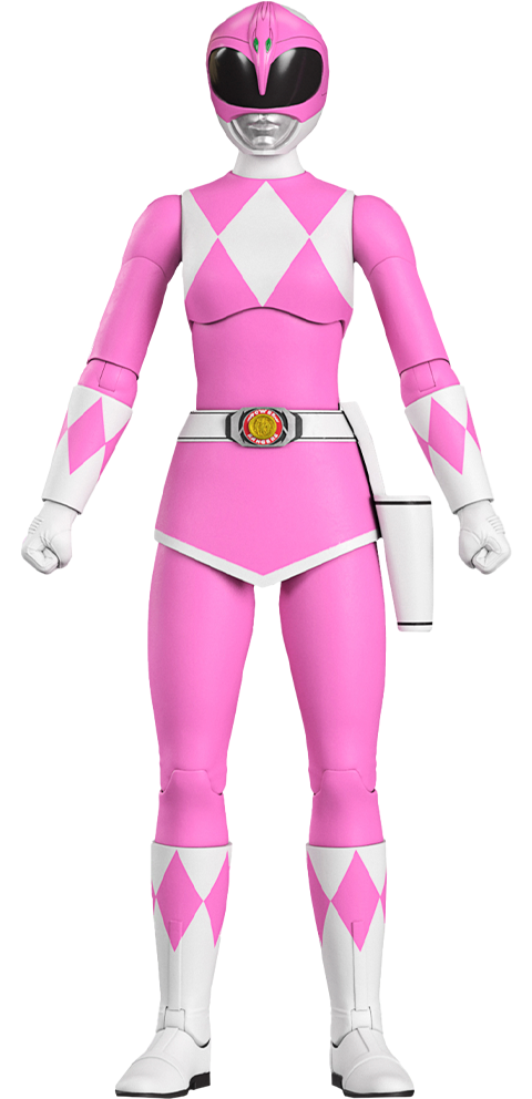 Mighty Morphin Power Rangers Pink Ranger Action Figure - Prototype Shown View 6