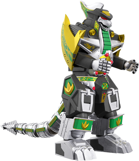 Mighty Morphin Power Rangers Dragonzord Action Figure - Prototype Shown View 6