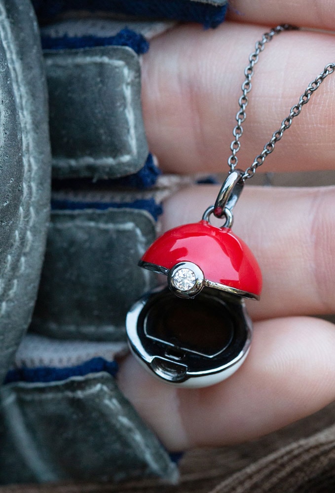Pokémon Poke Ball Locket Jewelry - Prototype Shown View 4