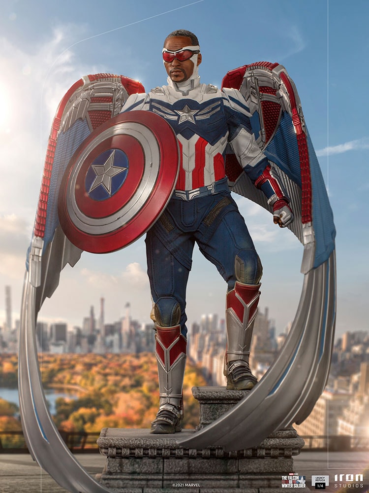 Marvel Captain America Sam Wilson (Complete Version) Statues - Prototype Shown View 1
