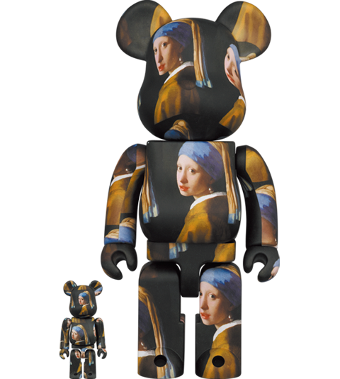 Be@rbrick Johannes Vermeer (Girl with a Pearl Earring) 100% and 400% set- Prototype Shown
