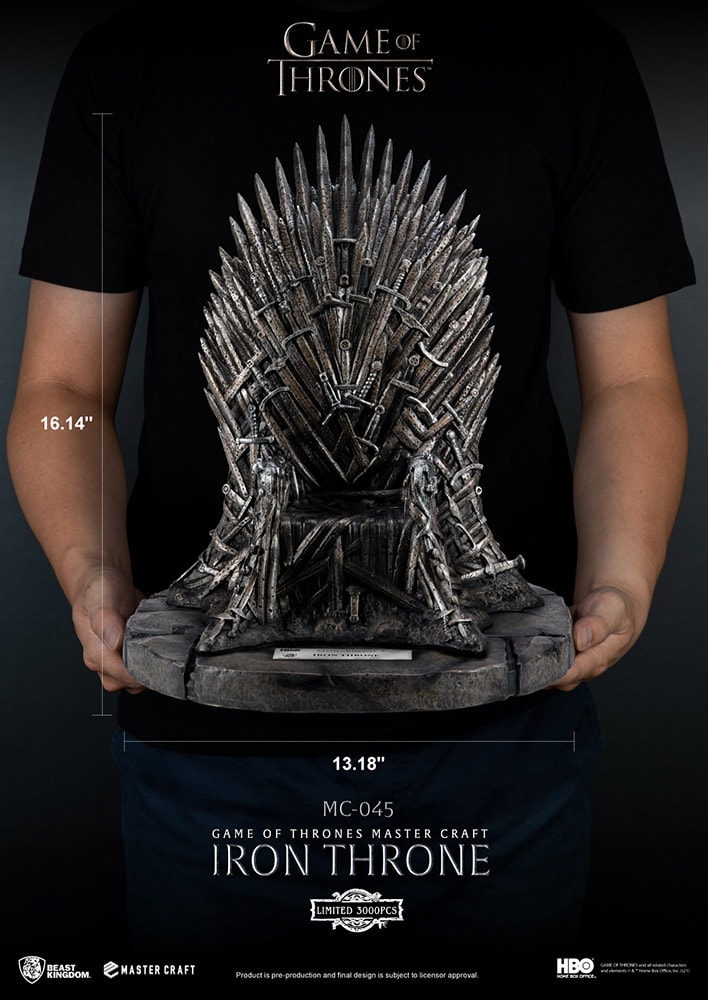 Game of Thrones Iron Throne Statues - Prototype Shown View 6