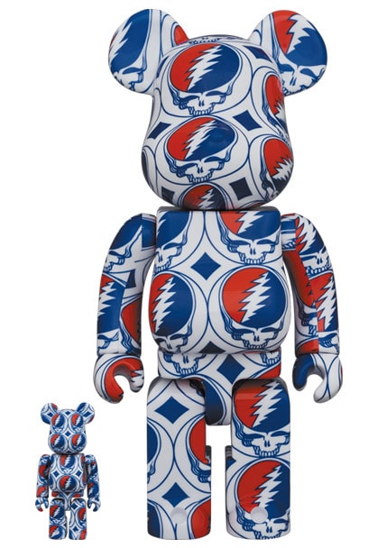 Be@rbrick Grateful Dead (Steal Your Face) 100％ and 400％ Set- Prototype Shown