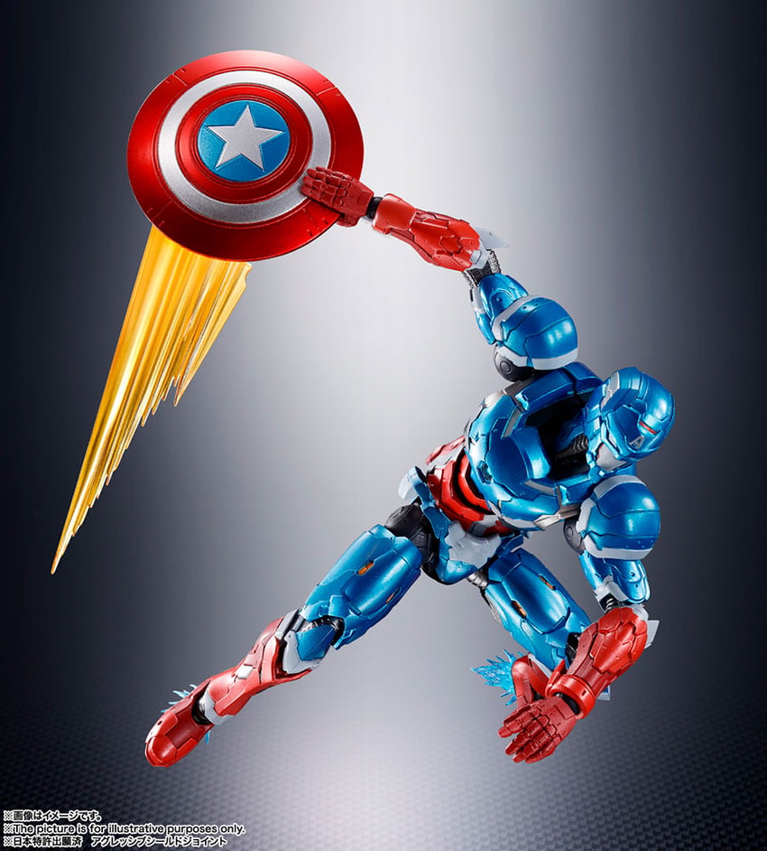 Captain America (Tech-On Avengers) Action Figure by Bandai