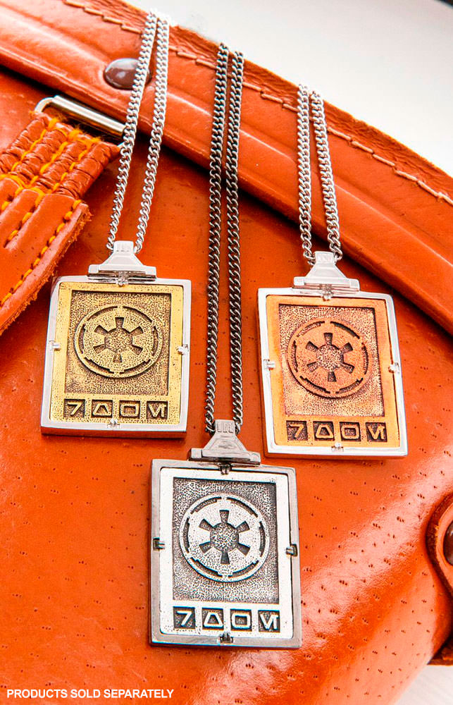 Star Wars Imperial Credit (Rose Gold) Necklace Jewelry  View 6