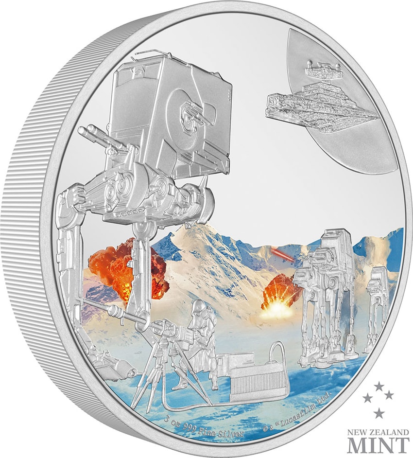 Battle Scenes Hoth 3oz Silver Coin- Prototype Shown