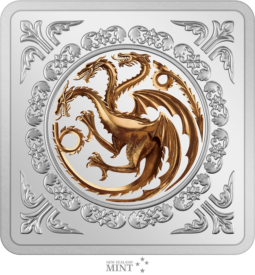 Targaryen Sigil 1oz Silver Medallion- Prototype Shown