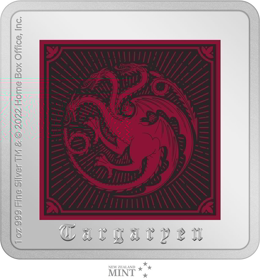 Targaryen Sigil 1oz Silver Medallion- Prototype Shown