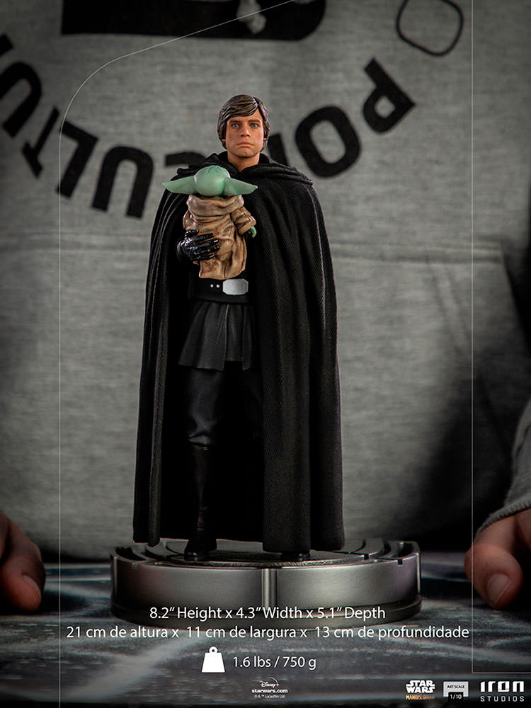 Star Wars Luke Skywalker and Grogu 1:10 Scale Statue - Prototype Shown View 6