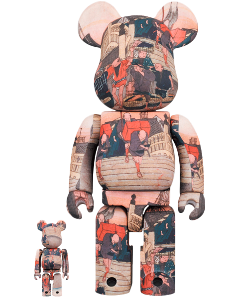 【ラッピング無料】 Be@rbrick  Hiroshige Utagawa キューブリック、ベアブリック