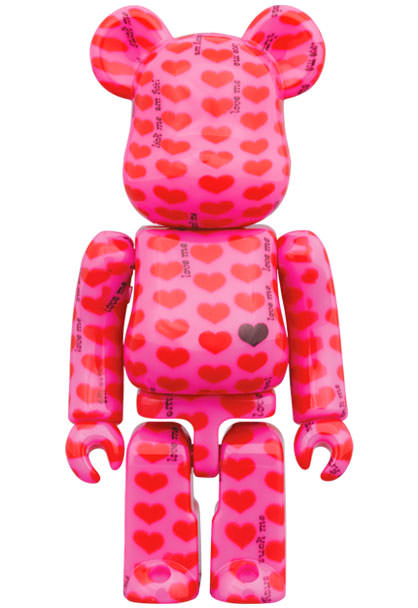 Be@rbrick Pink Heart 100％ and 400% Set- Prototype Shown