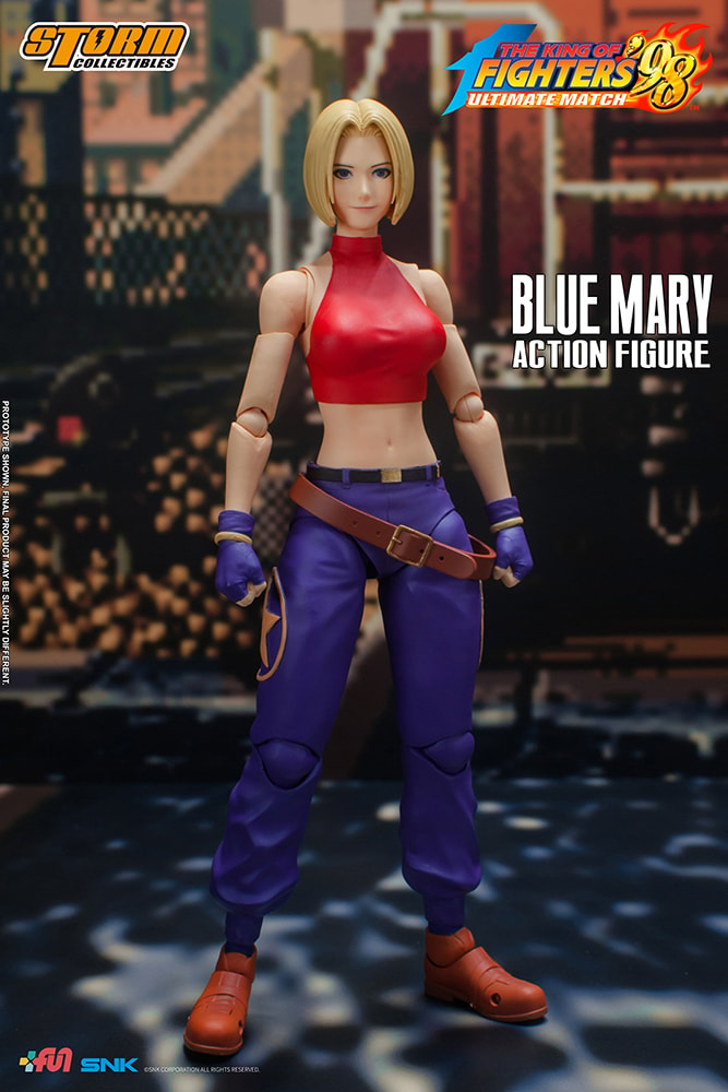 The King of Fighters Blue Mary Action Figure - Prototype Shown View 2