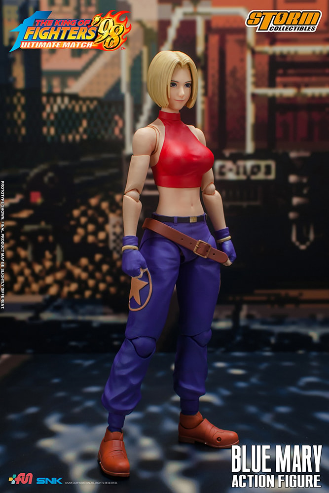 The King of Fighters Blue Mary Action Figure - Prototype Shown View 3