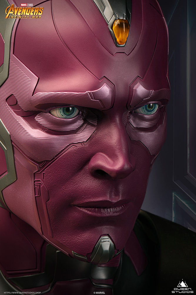 Marvel Vision Life-Size Bust - Prototype Shown View 4