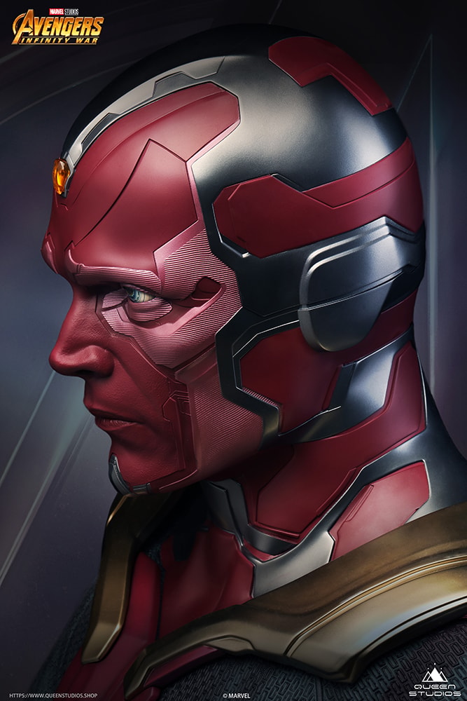 Marvel Vision Life-Size Bust - Prototype Shown View 5
