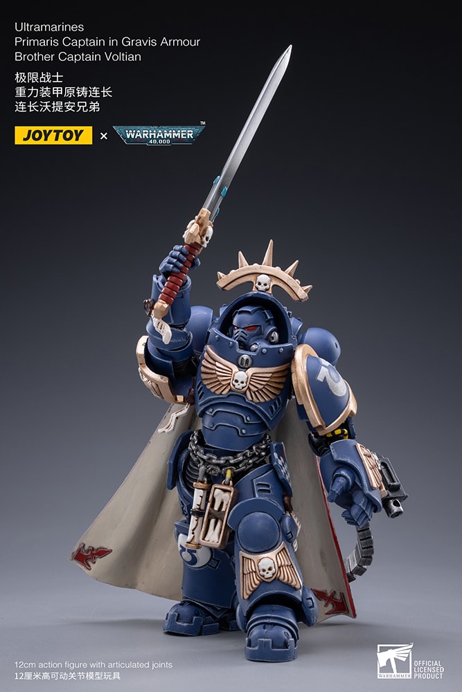 Ultramarines Primaris Captain (Gravis Armour) Brother Captain Voltian- Prototype Shown