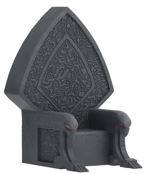 Lord Zedd's Throne- Prototype Shown View 4