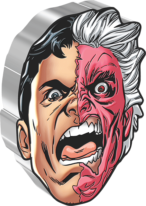 Two-Face 1oz Silver Coin by New Zealand Mint | Sideshow Collectibles