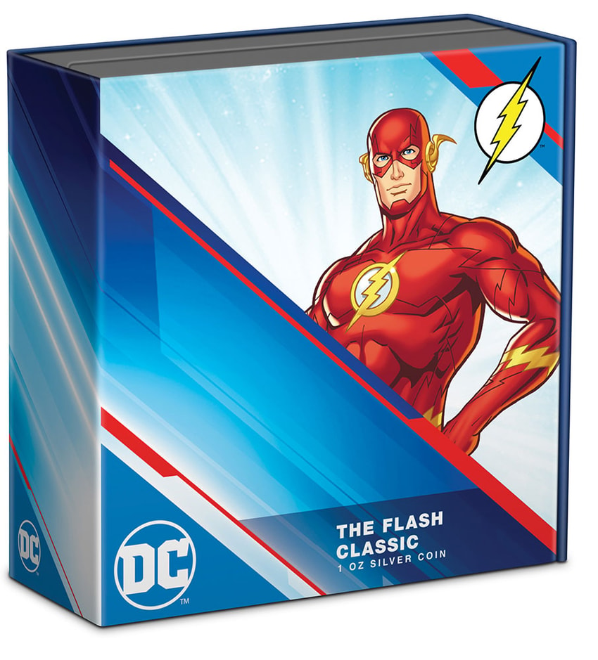 The Flash 1oz Silver Coin- Prototype Shown View 4