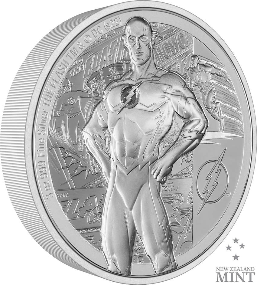 The Flash 3oz Silver Coin- Prototype Shown