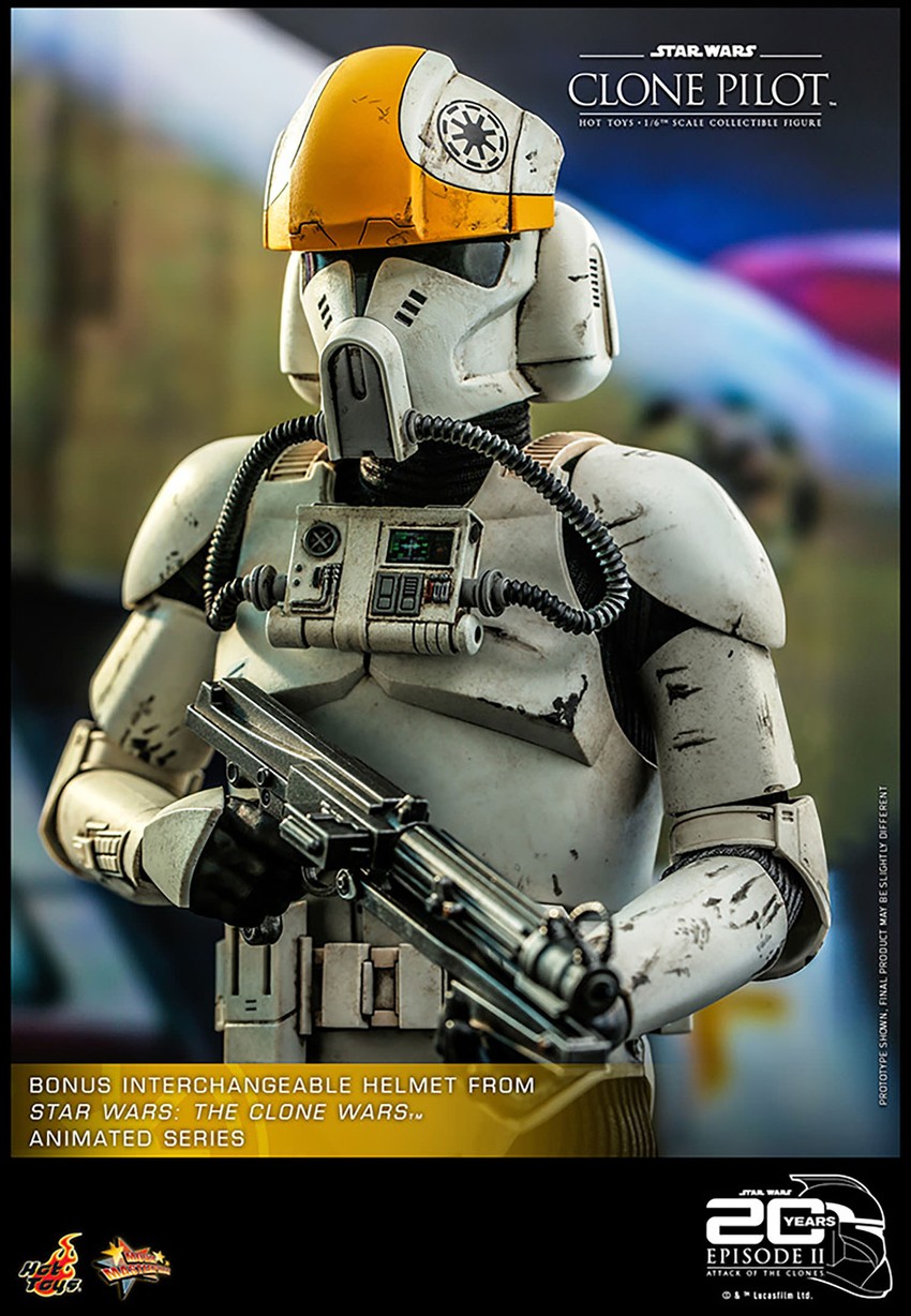 Star Wars Clone Pilot Sixth Scale Figure - Prototype Shown View 6