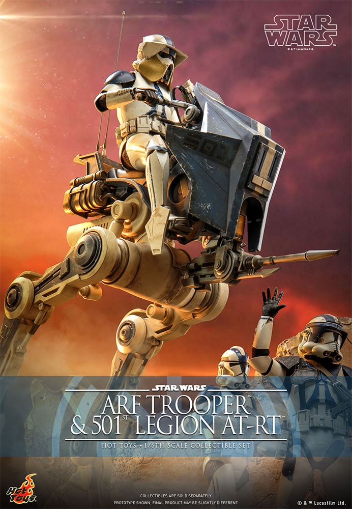 ARF Trooper and 501st Legion AT-RT- Prototype Shown