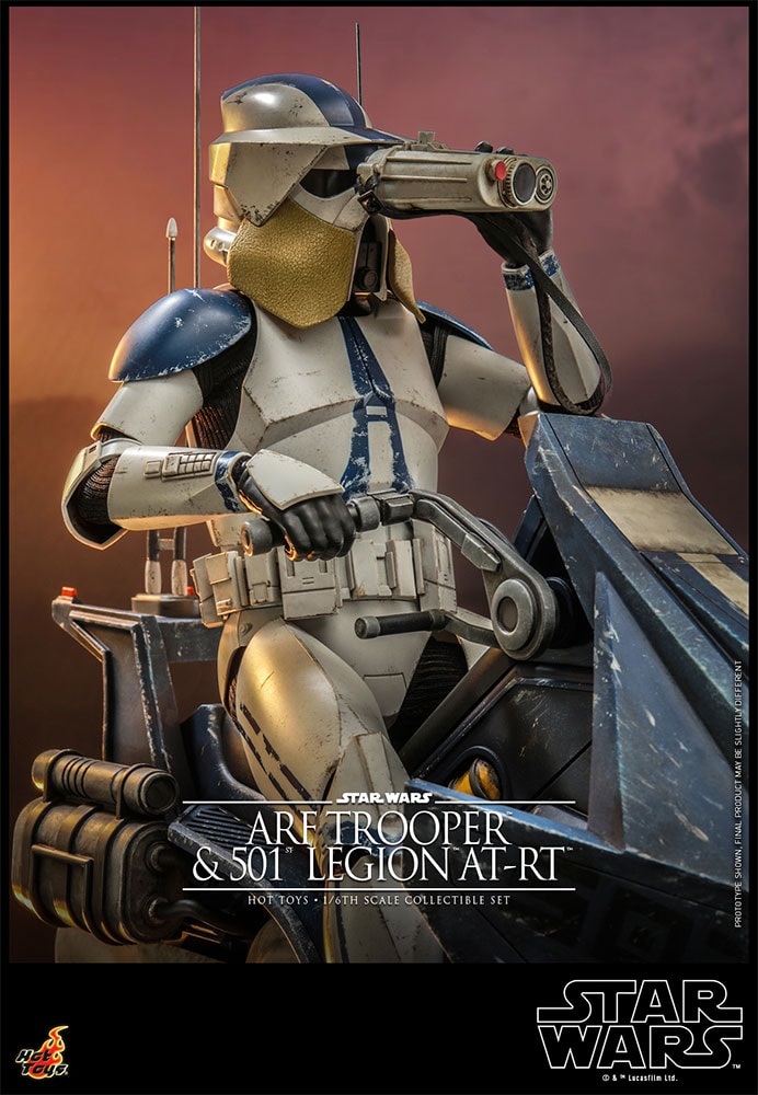 Star Wars ARF Trooper and 501st Legion AT-RT Sixth Scale Figure Set - Prototype Shown View 4