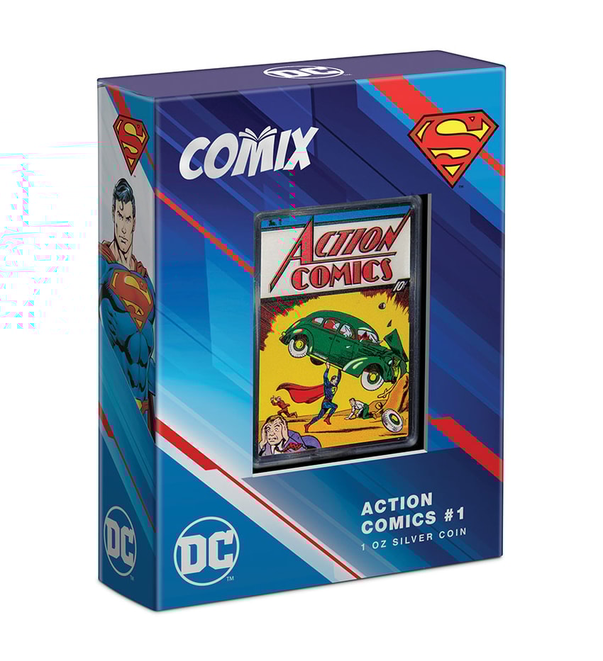 Action Comics #1 1oz Silver Coin- Prototype Shown