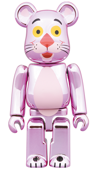 Be@rbrick Pink Panther (Chrome Ver.) 100% & 400%- Prototype Shown
