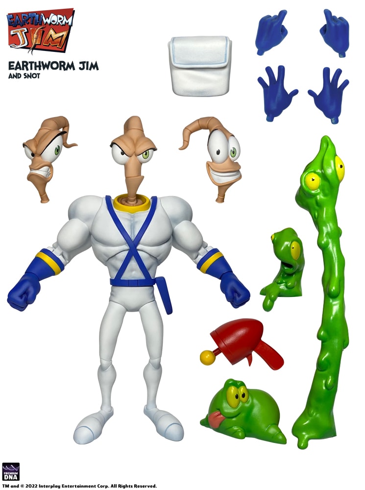 Earthworm Jim Earthworm Jim & Snott Action Figure - Prototype Shown View 2