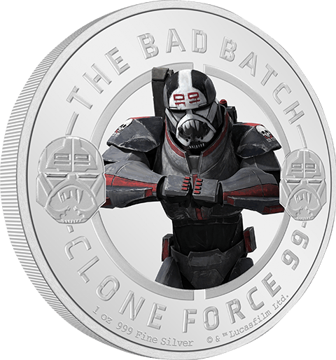 Star Wars Wrecker 1oz Silver Coin Silver Collectible - Prototype Shown View 6