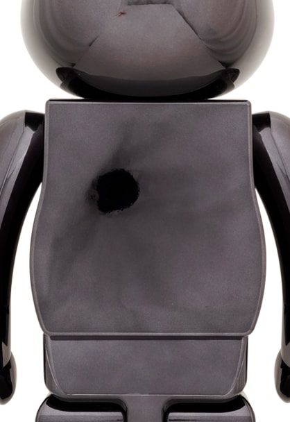 Be@rbrick The Rolling Stones Lips & Tongue (Black Chrome Version) 1000%- Prototype Shown