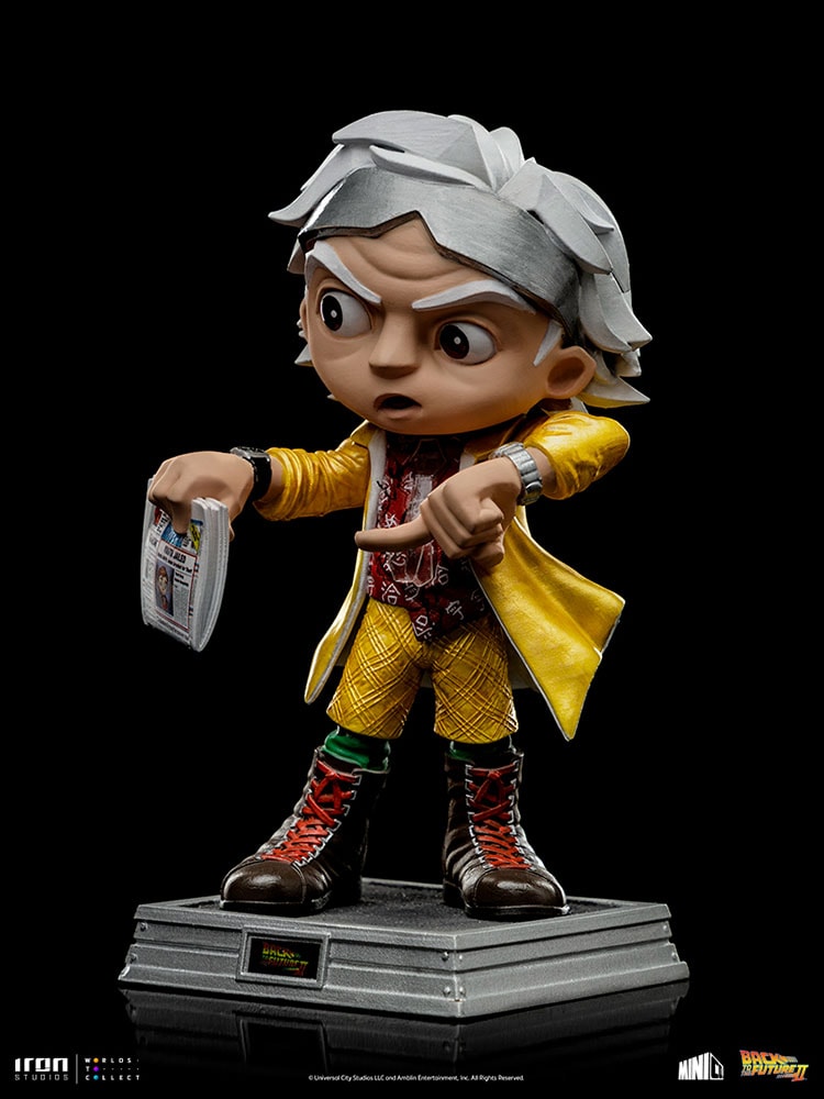 Back to the Future Doc Brown Mini Co. Collectible Figure - Prototype Shown View 6