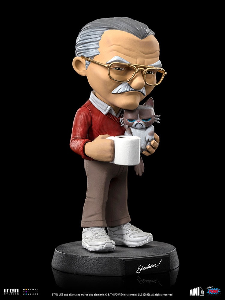 POW! Entertainment Stan Lee with Grumpy Cat Mini Co. Collectible Figure - Prototype Shown View 6