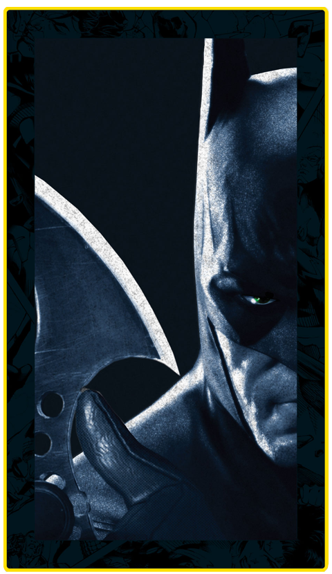 Batman Arkham City Batarang LED Mini-Poster Light- Prototype Shown