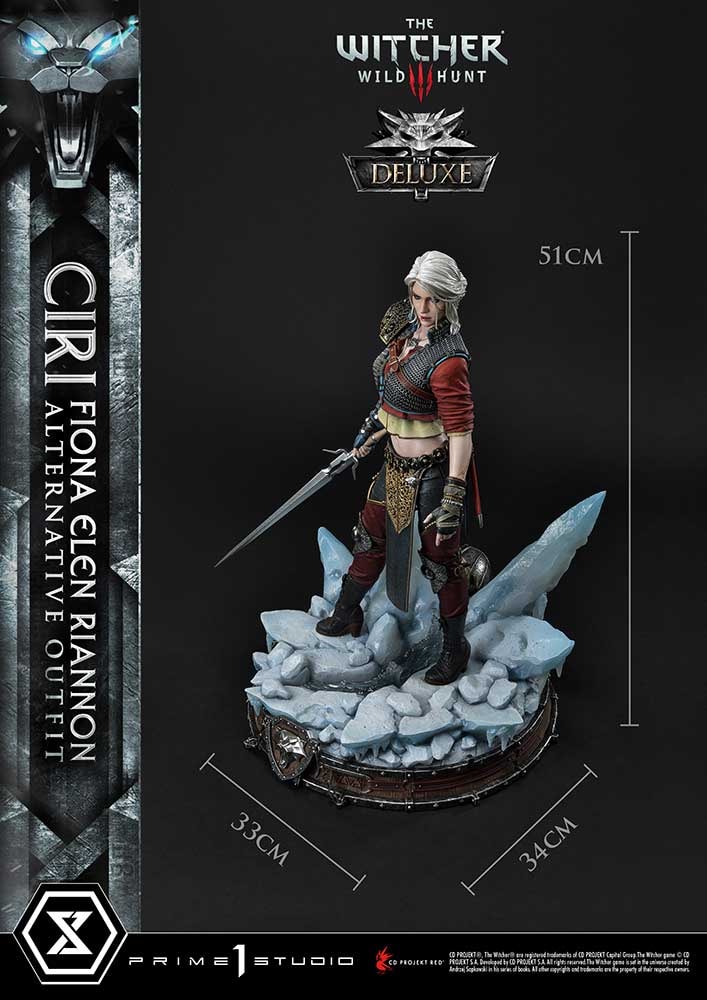 The Witcher 3: Wild Hunt Cirilla Fiona Elen Riannon Alternative Outfit (Deluxe Version) Statues - Prototype Shown View 6