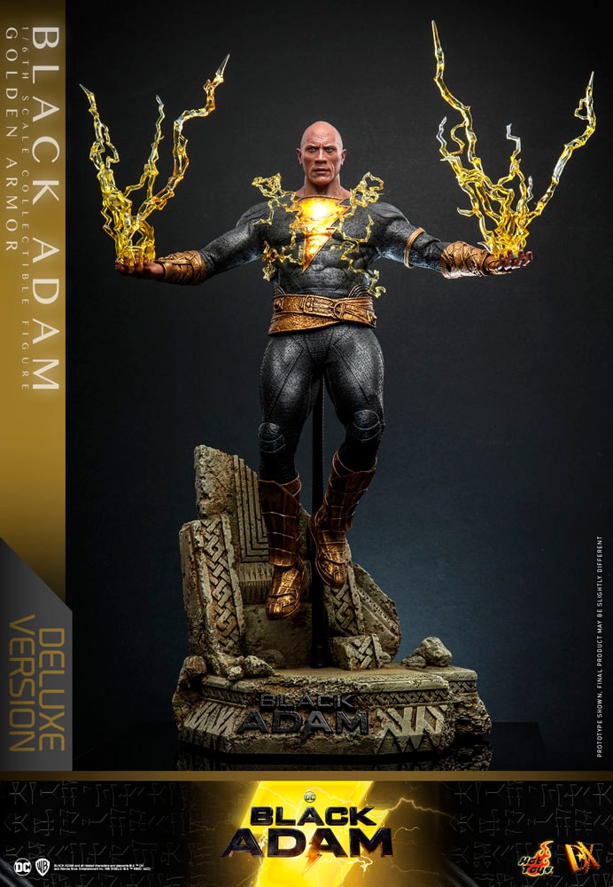 DC Comics Black Adam (Golden Armor) (Deluxe Version) Sixth Scale Figure - Prototype Shown View 2