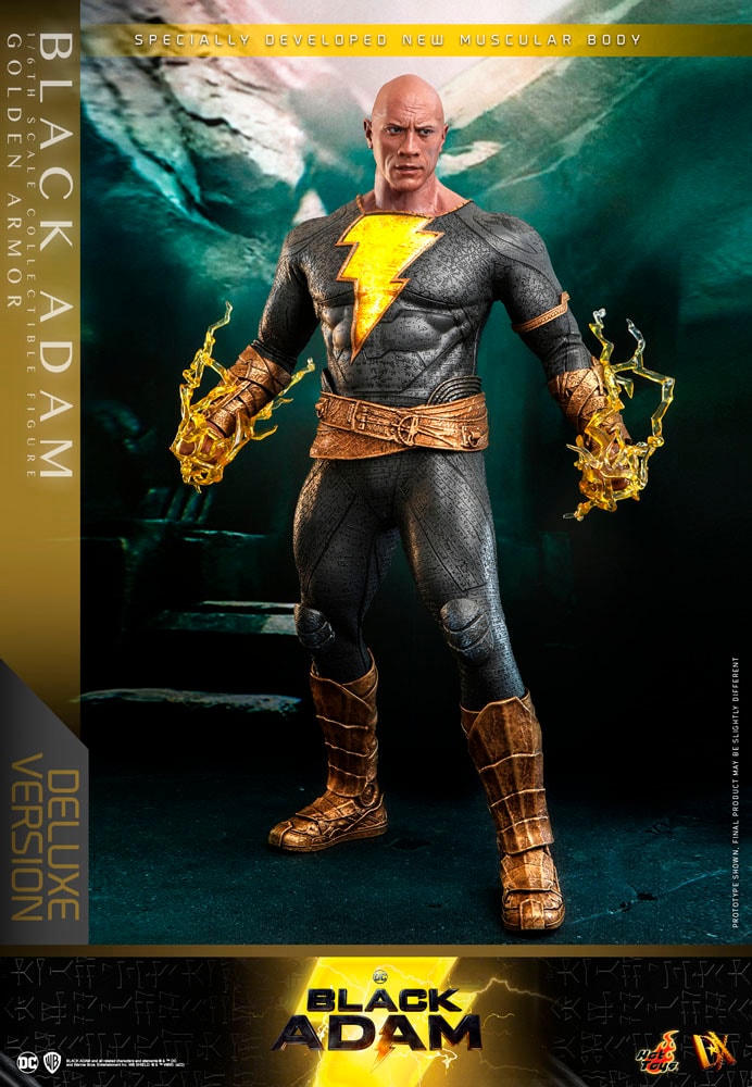 DC Comics Black Adam (Golden Armor) (Deluxe Version) Sixth Scale Figure - Prototype Shown View 5