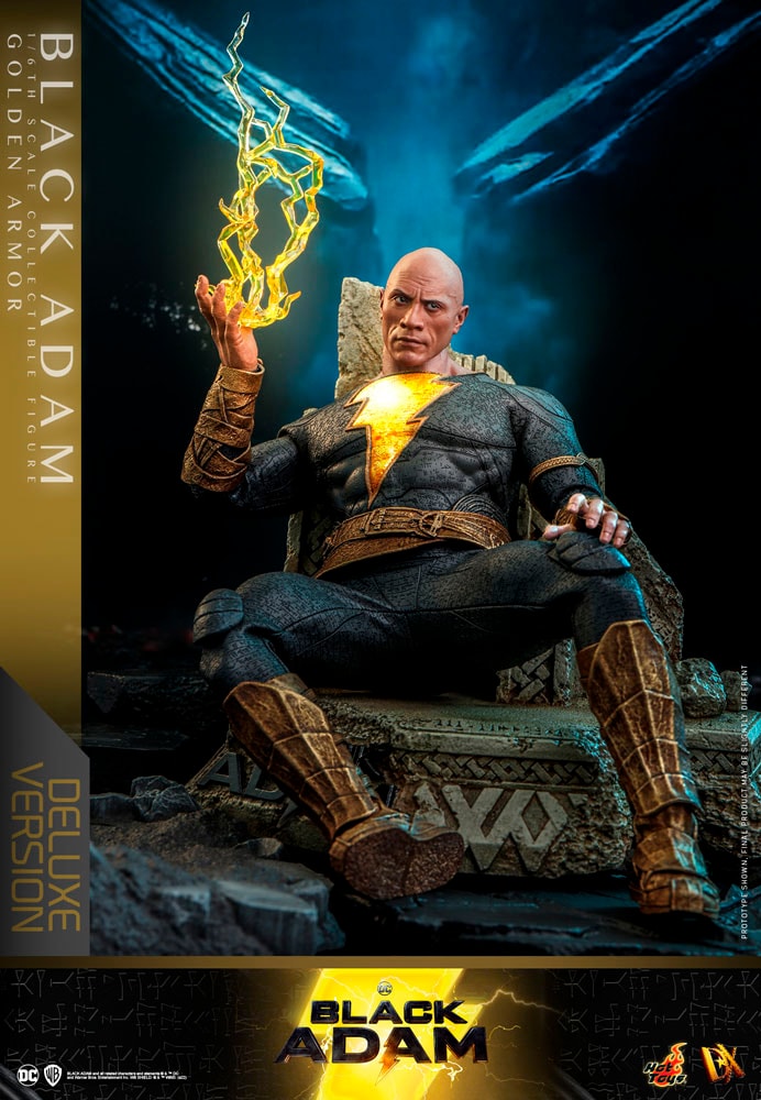 DC Comics Black Adam (Golden Armor) (Deluxe Version) Sixth Scale Figure - Prototype Shown View 6