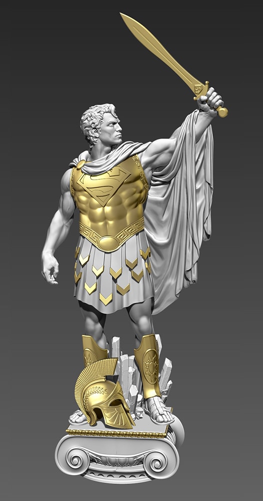 DC Comics Superman: Prince of Krypton Statues - Prototype Shown View 6