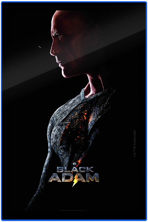 Black Adam (2022) - LED Dwayne Johnson Portrait Poster #2 (Large)- Prototype Shown