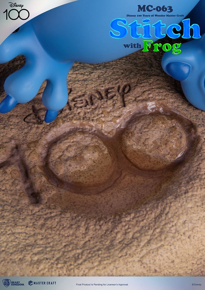 Disney Stitch with Frog Statues - Prototype Shown View 6