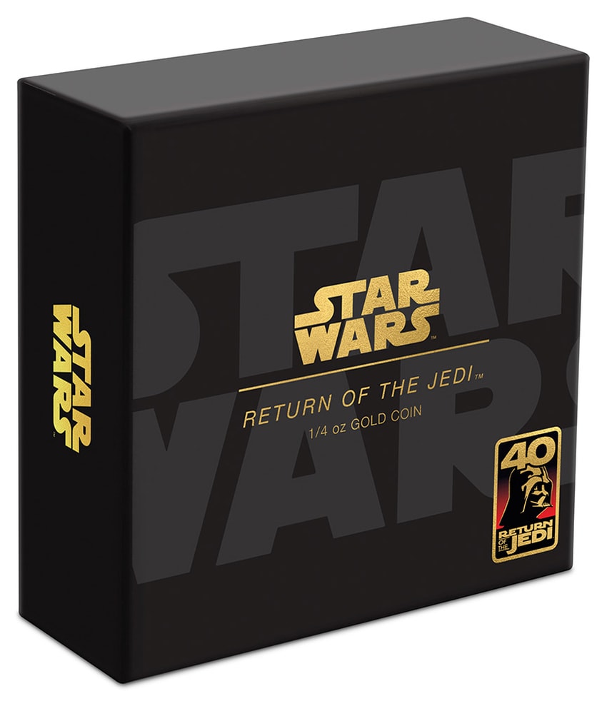 Star Wars: Return of the Jedi 40th Anniversary 1/4oz Gold Coin by