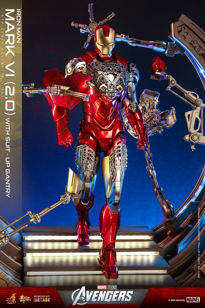 Iron Man Mark VI (2.0) with Suit-Up Gantry- Prototype Shown