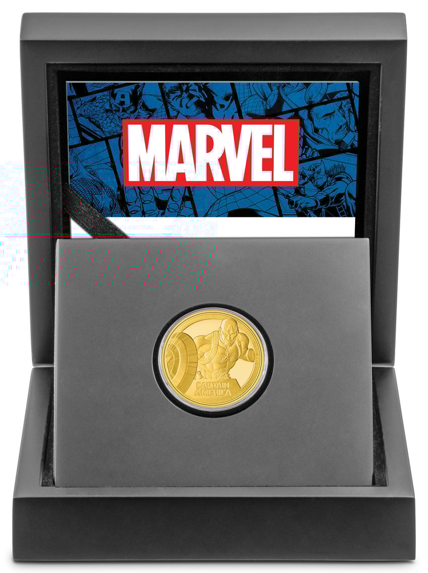 Captain America 1/4oz Gold Coin- Prototype Shown